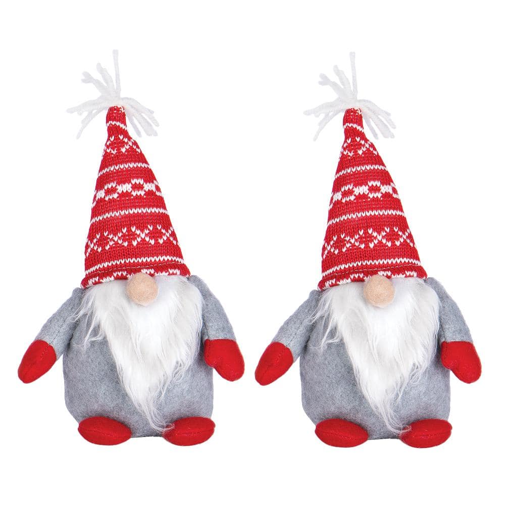 Bindle & Brass 9 in. Winter Holiday Gnome (2-Pack) BBD-100446 - The ...