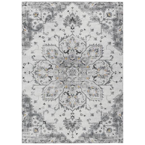 Addison Rugs Sterling Ivory 5 ft. x 7 ft. 6 in. Indoor/Outdoor Washable  Indoor/Outdoor Washable Rug AST35LI5X8 - The Home Depot