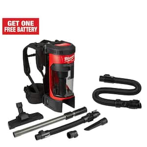 M18 FUEL 18-Volt Lithium-Ion Brushless 1 Gal. Cordless 3-in-1 Backpack Vacuum with Extra 9 ft. Pro-Grade Hose