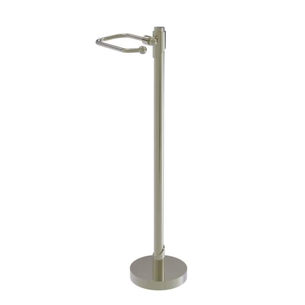 Allied Brass Tribecca Collection Freestanding Toilet Paper Holder in Polished Nickel