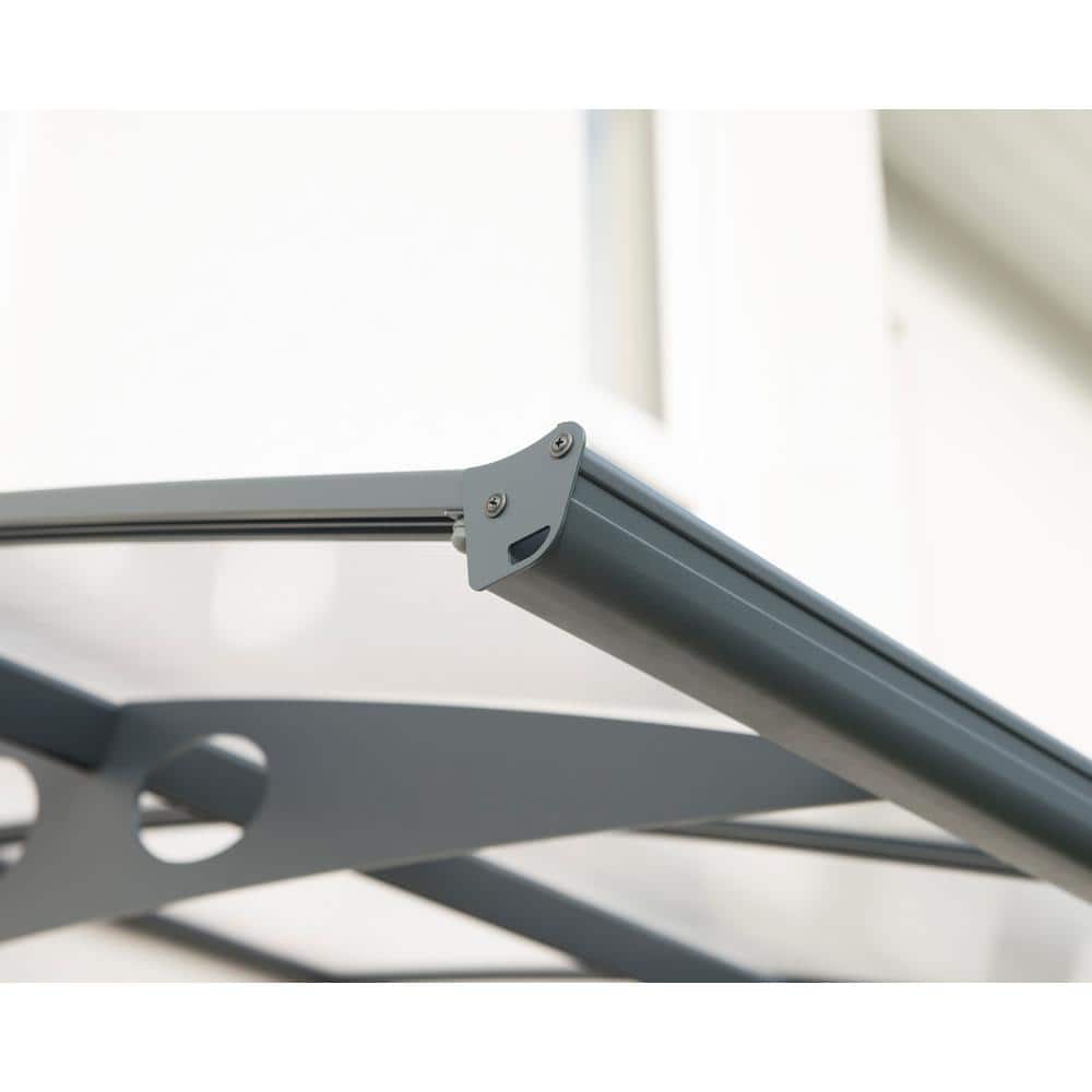 Herald 5 ft. x 22 ft. Off-White Aluminum Door and Window Awning