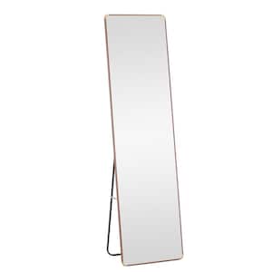 16.5 in. W x 60 in. H Rectangle Pear Wood Framed Floor Standing Full-Length Mirror