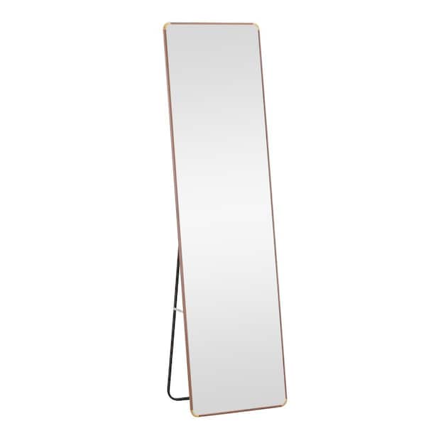 Tatahance 16.5 in. W x 60 in. H Rectangle Pear Wood Framed Floor Standing Full-Length Mirror