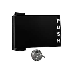 Duranodic Finish Commercial Push Pull Handle with Cam Plug - Right Handed