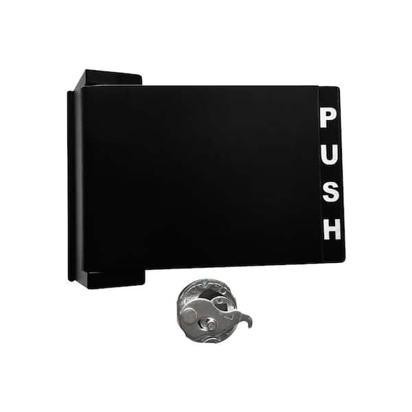 Premier Lock Duranodic Finish Commercial Push Pull Handle with Cam Plug - Right Handed