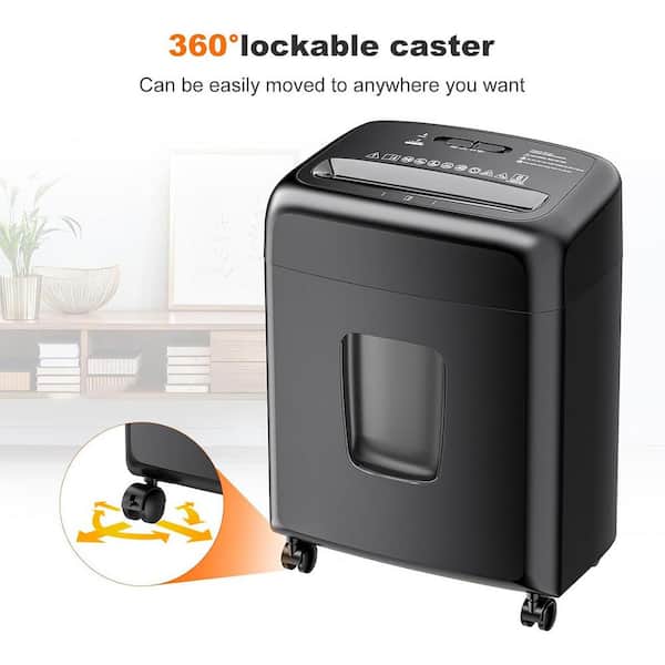 Yichuhaoxi 8 Sheet High Security Micro Cut Paper Shredder with 4