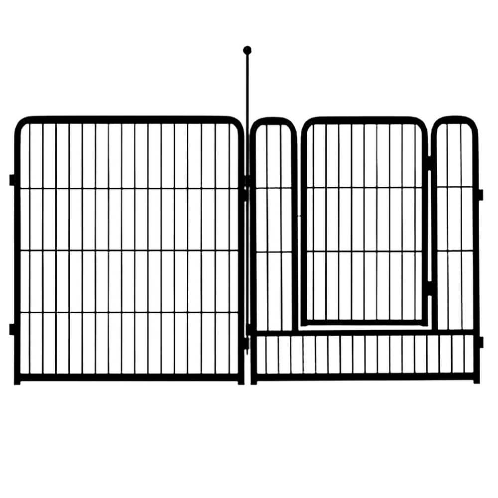 32 Panels 40 in. Heavy Duty Metal Decorative Garden Fence Outdoor Animal Barrier Easy Setup Black price history on PriceWatchPro