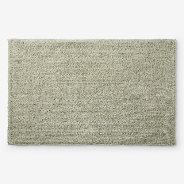 Company Cotton Plush Spa Solid 21 in. x 34 in. Willow Bath Rug