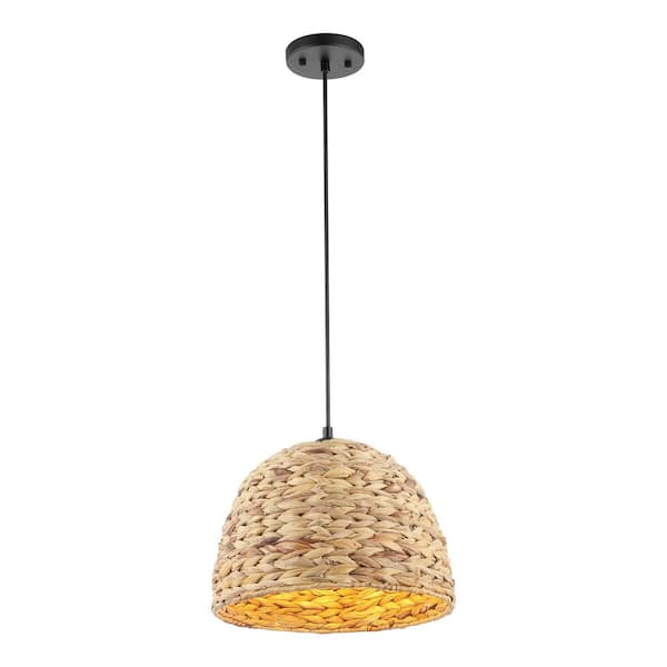 WINGBO 78 in. 1-Light Natural Color Hanging Pendant Lighting Fixtures