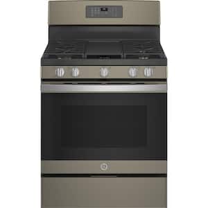 30 in. 5.0 cu.ft. Gas Range with Self-Cleaning Oven in Slate with Griddle