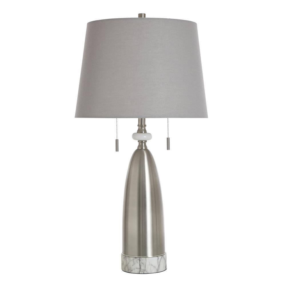 33 in. Dakota Silver Transitional 2-Light Standard Floor Lamp for Living Room Linen Drum Shade price history on PriceWatchPro
