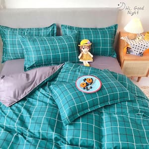 3 Piece All Season Bedding Queen size Comforter Set  Ultra Soft Polyester Elegant Bedding Comforters-Green