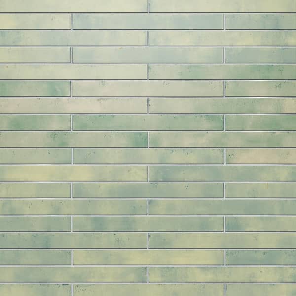 Merola Tile Phoenix Aquamarine 1-7/8 in. x 17-3/4 in. Porcelain Floor and Wall Tile (7.42 sq. ft./Case)