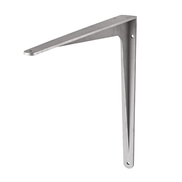 HERAKLES 15.7 in. Silver Aluminum Shelf Bracket
