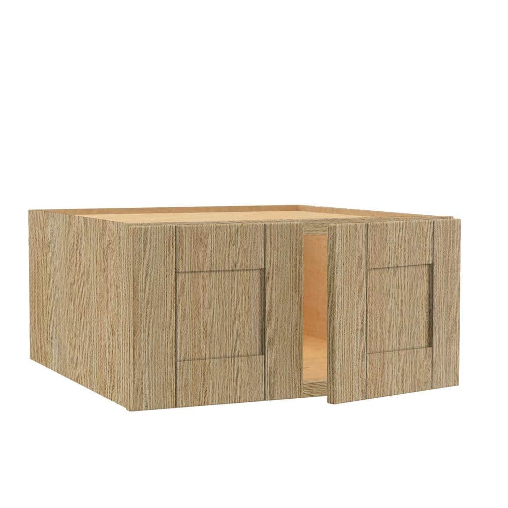 Washington 27 in. W x 24 in. D x 12 in. H Assembled Plywood Wall Kitchen Ca