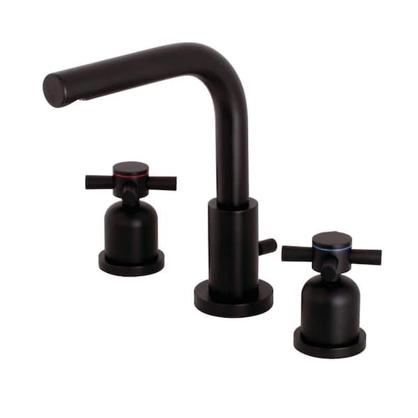 Kingston Brass Concord 8 in. Widespread 2-Handle Bathroom Faucet in Matte Black