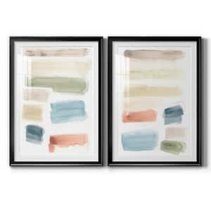 Watercolor Swatches I by Wexford Homes 2-Pieces Framed Abstract Paper Art Print 30.5 in. x 42.5 in.