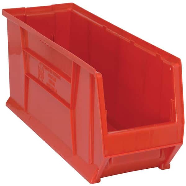 30 in. Quantum Hulk 14 Gal. Storage Tote in Red (4-Pack)