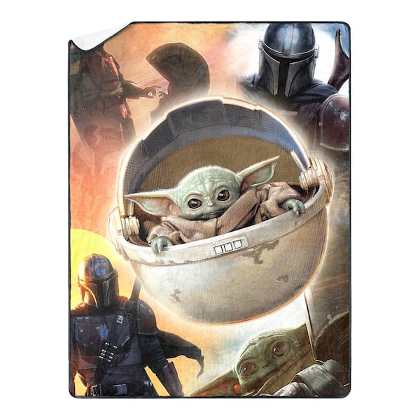 Star Wars Mandalorian Character Pillow and Oversized Throw