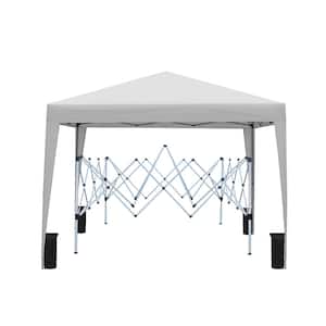 10 ft. x 10 ft. Grey Pop-Up Gazebo Canopy Tent
