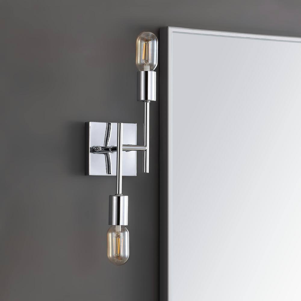 Turing 18.75" Polished Chrome LED Wall Sconce for Modern Homes