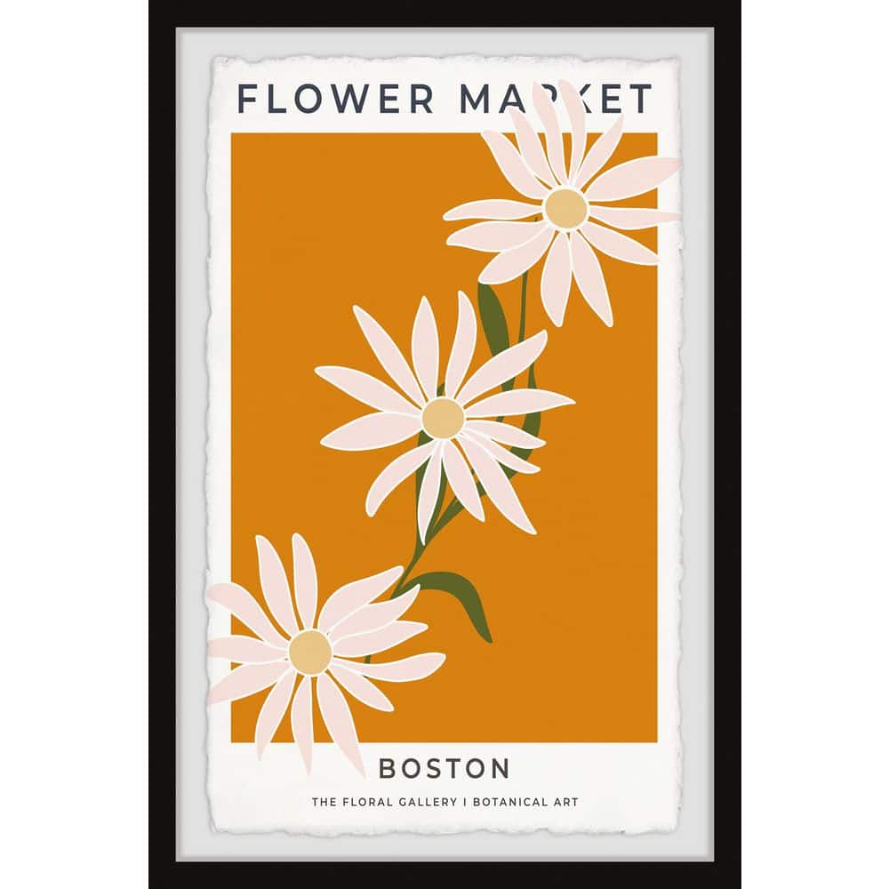 Flower Market Boston by Marmont Hill Framed Nature Art Print 18 in. x 12 in