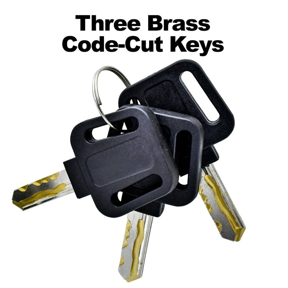 Bronze Lockable Steel Post-Mount Security Mailbox