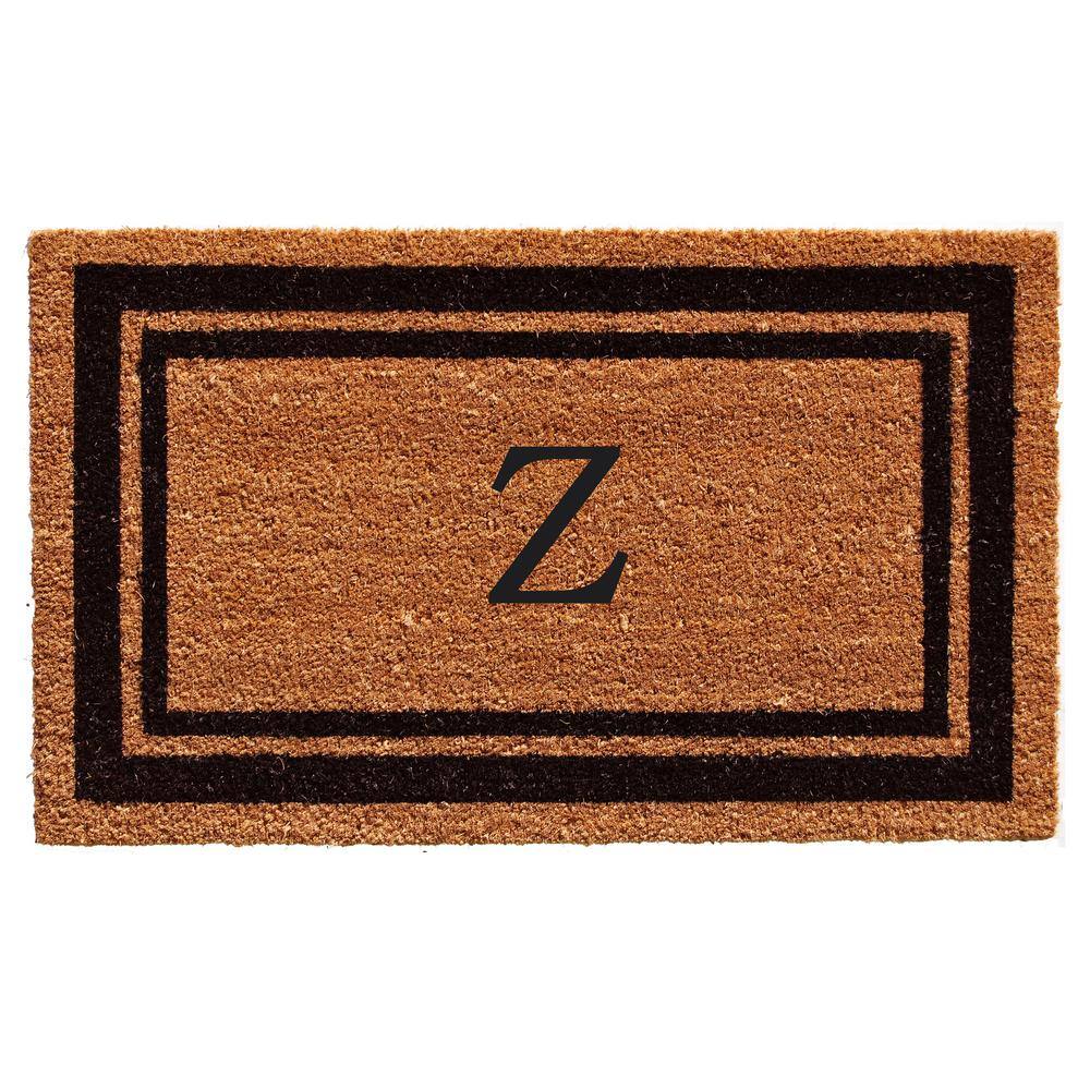 Black Border Monogram Door Mat 24 in. x 36 in. (Letter Z) price history on PriceWatchPro