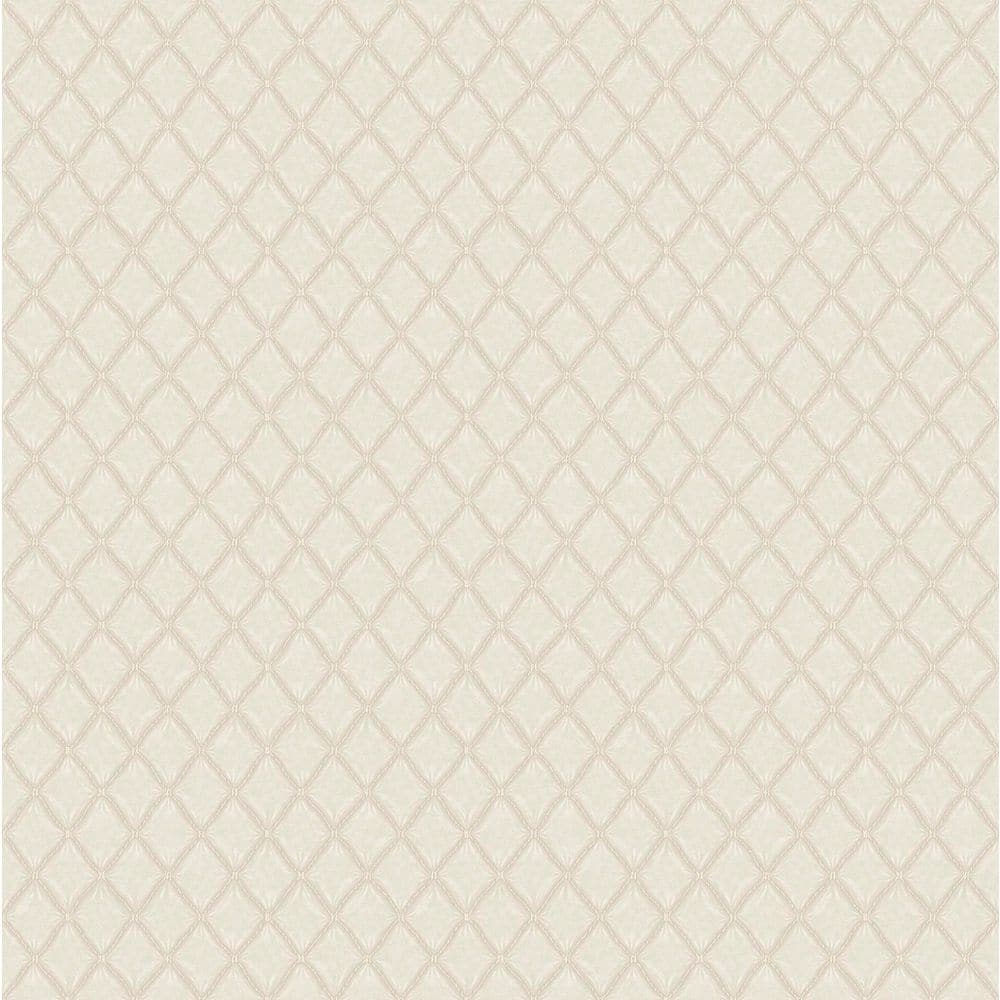 Santina Eggshell White Trellis Wallpaper Sample price history on PriceWatchPro