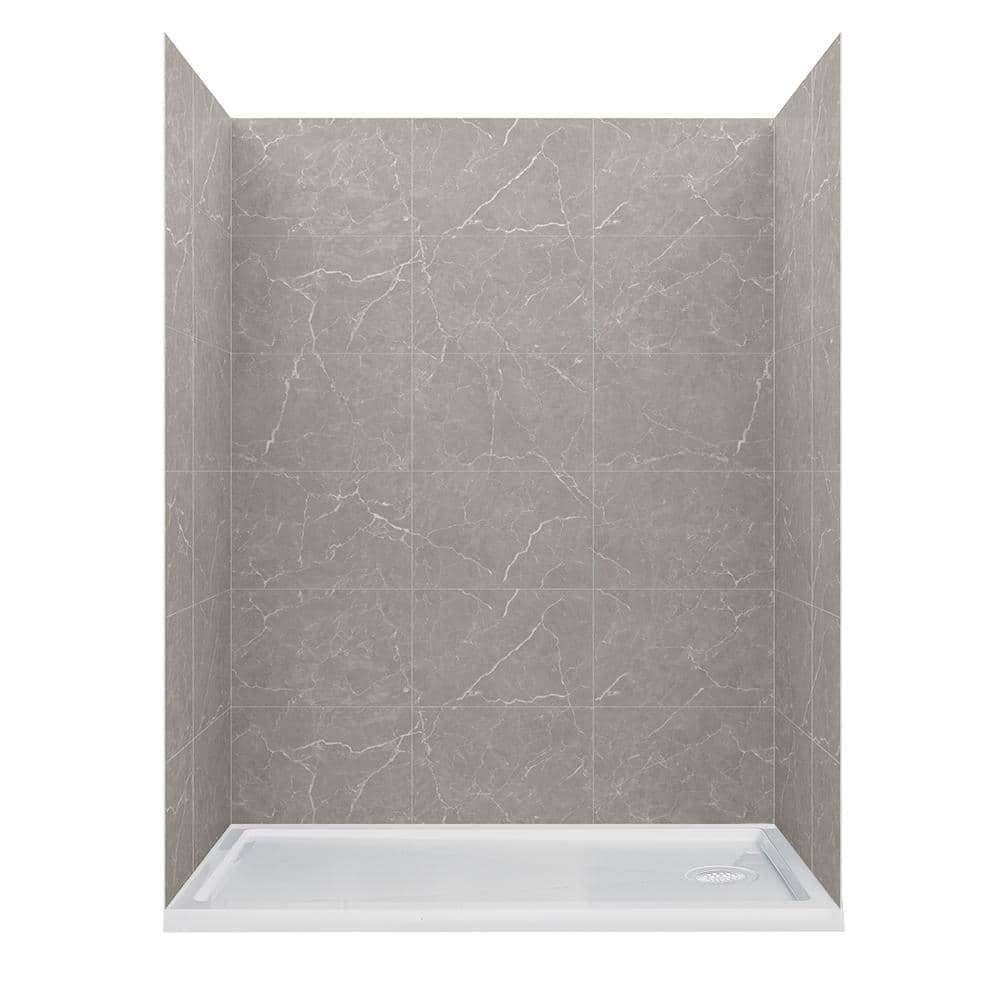 CRAFT + MAIN Jetcoat 60 in. L 36 in. W 78 in. H 2 Piece Alcove Shower