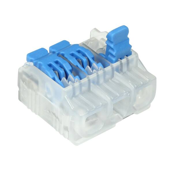 IDEAL - In-Sure Lever Wire Connector, 12 AWG, 3-Port Bag of 10