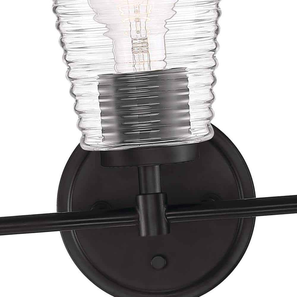 Ingo 24" Matte Black 3-Light Dimmable Vanity Fixture