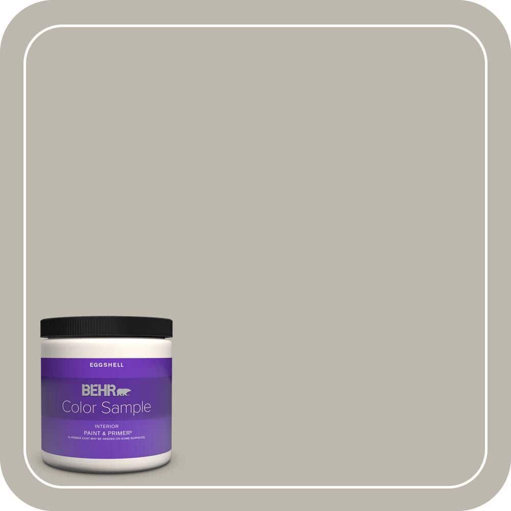 8 oz. Home Decorators Collection #HDC-NT-06G Glasgow Fog Eggshell Enamel Interior Paint & Primer Color Sample -  BEHR PREMIUM PLUS, ZZ045207
