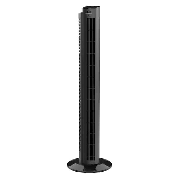 Vornado OZI42 42 in. 5-Speed Tower Fan in Black with Remote Control, Oscillation, and Timer