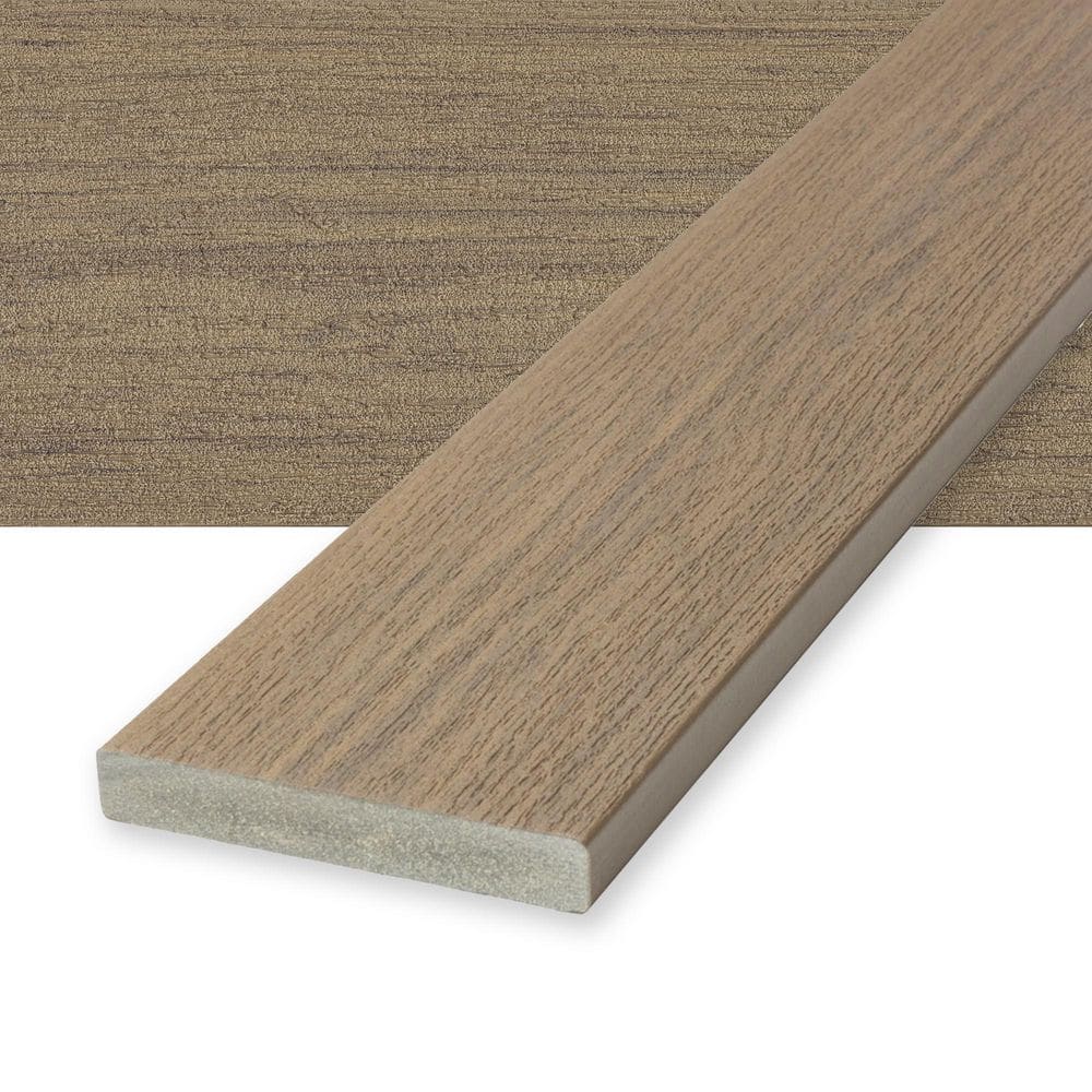 Vista 1 in. x 6 in. x 20 ft. Dunewood Brown Square Edge Composite Deck Board price history on PriceWatchPro