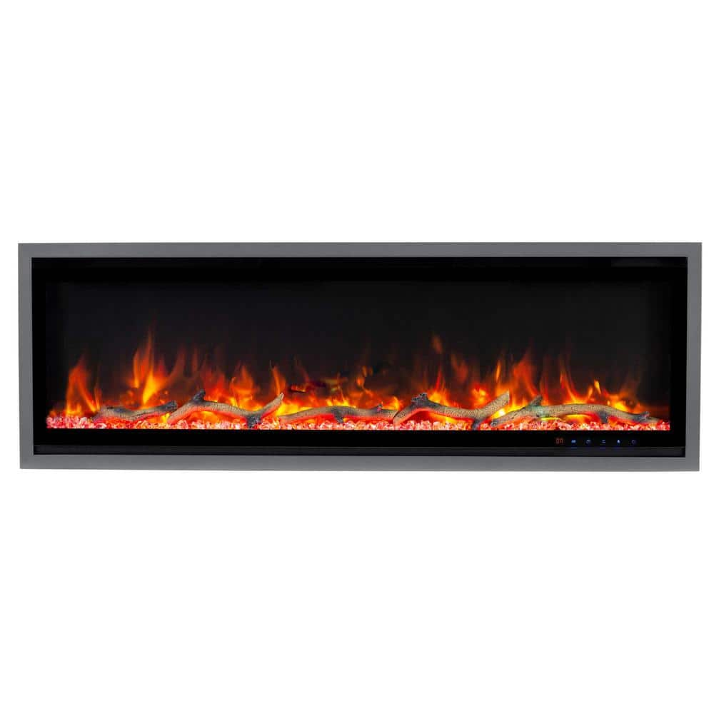 Dimplex Multi-Fire Slim Electric Fireplace - Integrated Smart  Self-Diagnostics Technology - 400 SQFT