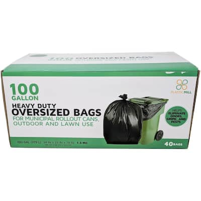 PRIVATE BRAND UNBRANDED 30 Gal. Leaf and Lawn Chute Plastic Insert Trash  Bags LLCHD - The Home Depot