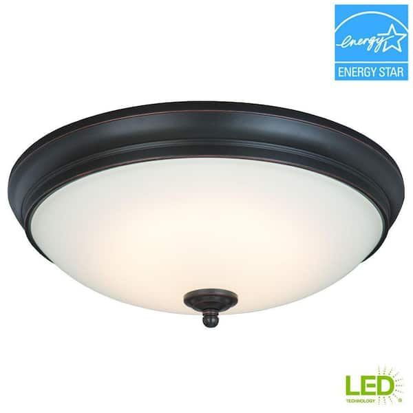 Hampton bay 13 in outlet led flush mount