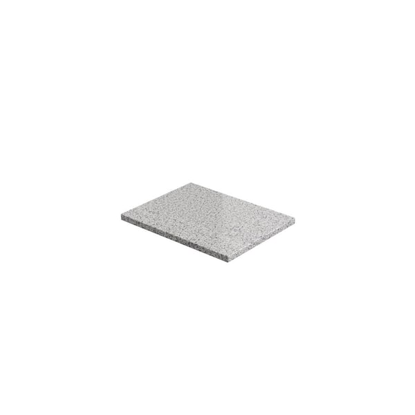 NewAge Products 2 ft. Solid Surface Countertop in White Pearl Granite
