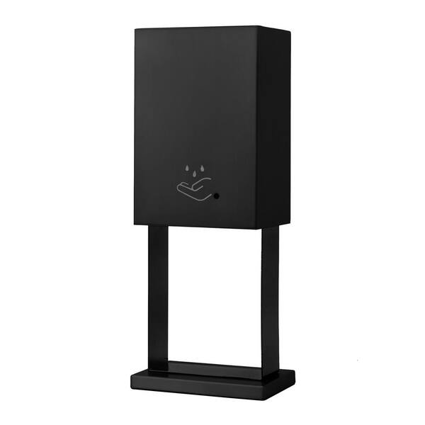 NOVA of California Luxe 33.8 oz. Tabletop Touchless Commercial Hand Sanitizer Dispenser - 21 in. Matte Black, Powermist