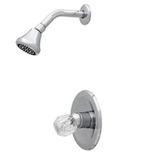 Single-Handle 1-Spray Shower Faucet Only in Chrome (Valve Included)