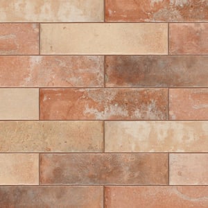 Americana Boston Brick North East 2-1/2 in. x 10 in. Porcelain Floor and Wall Take Home Tile Sample