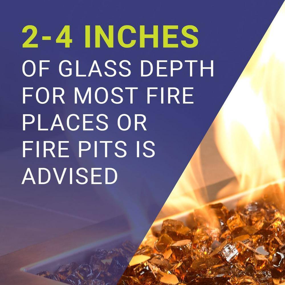 Copper Reflective Tempered Fire Glass Beads for Fire Pits