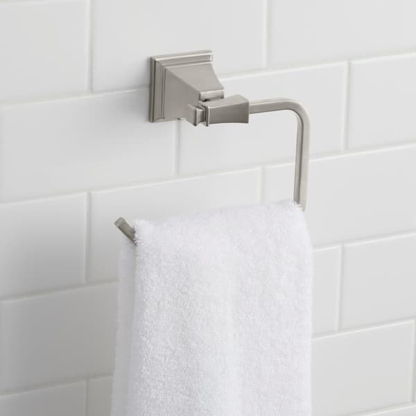 Exhibit Towel Ring in Brushed Nickel