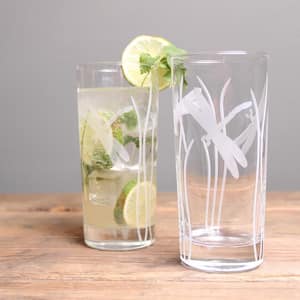 Dragonfly 15 oz. Clear Highball Glass (Set of 4)