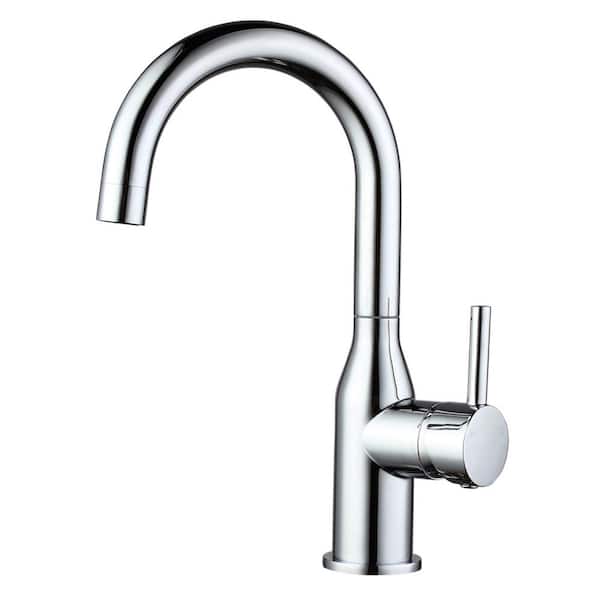 IVIGA Classic Single Handle Standard Kitchen Faucet in Chrome
