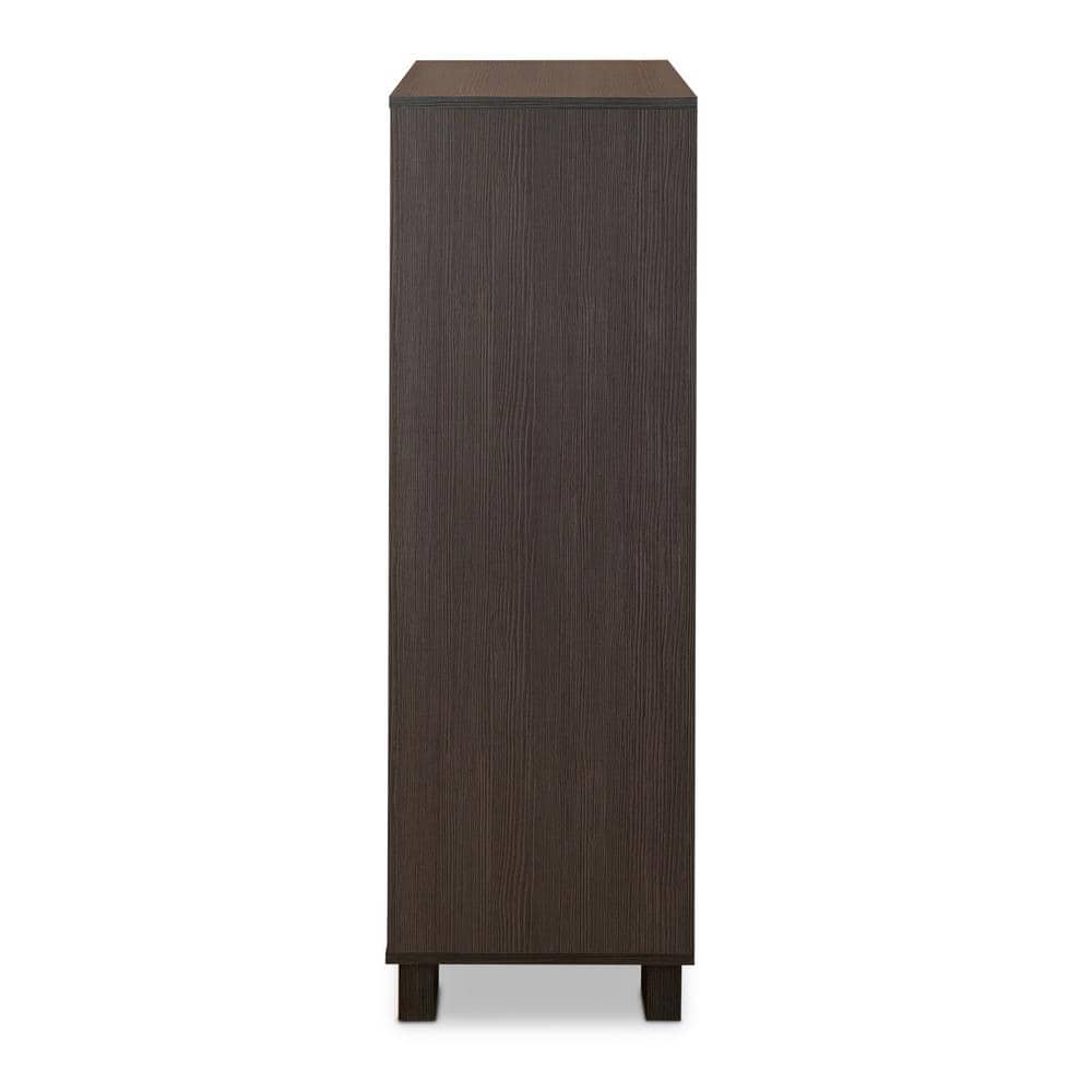 Eloy Industrial Walnut & Espresso Chest with Deep Felt-Lined Drawer