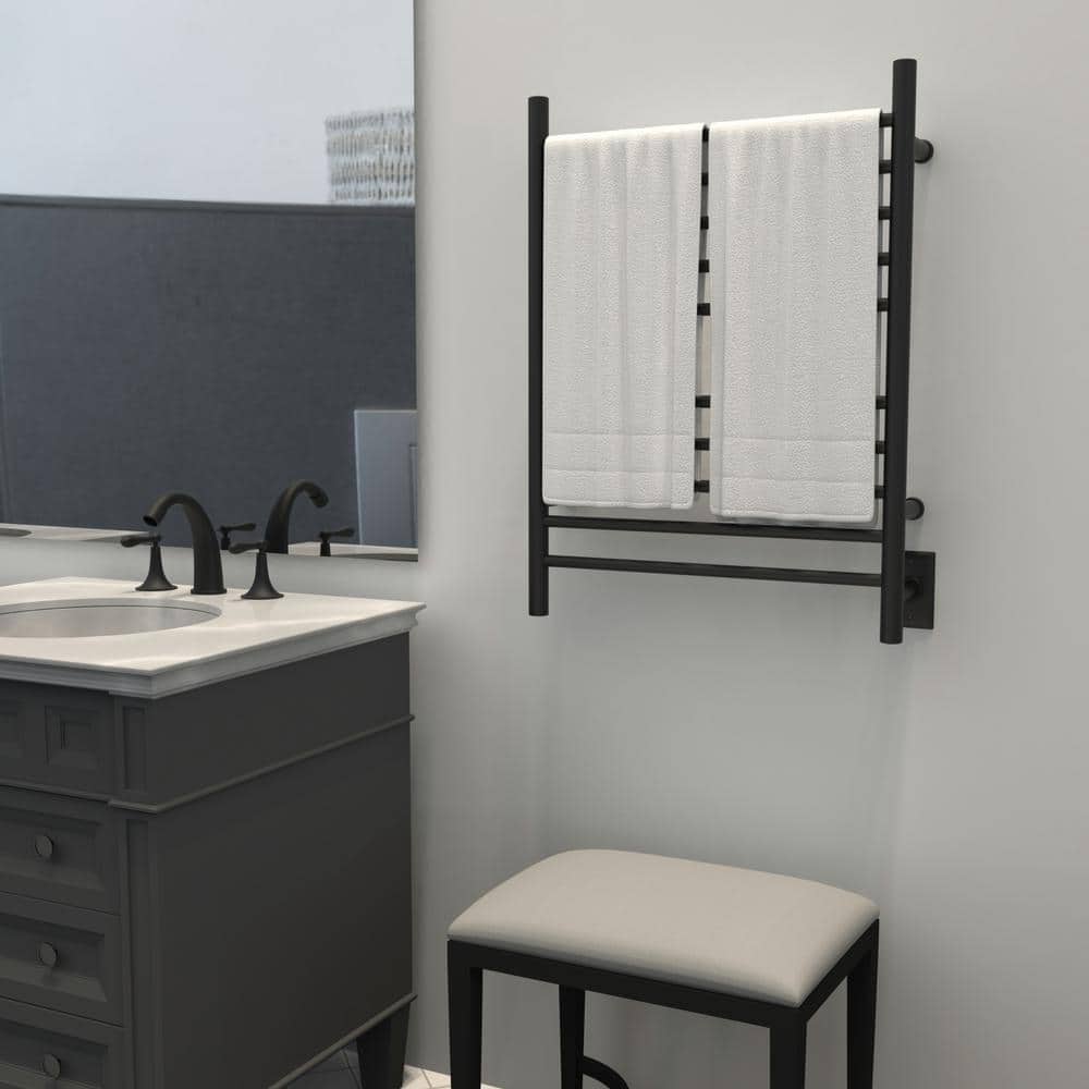 Matte Black Stainless Steel Wall Mounted Towel Warmer
