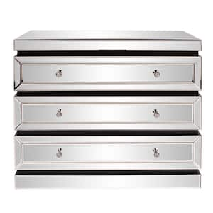 3-Drawer Mirrored Dresser