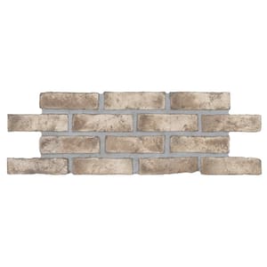 Take Home Tile Sample-Doverton Gray 4 in. x 4 in. Textured Clay Brick Look Floor and Wall Tile